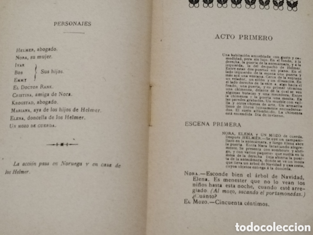 Libros antiguos: LIBRO CASA DE MU&Ntilde;ECA - A. VILLALBA - E.IBSEN - 1906 - Foto 5