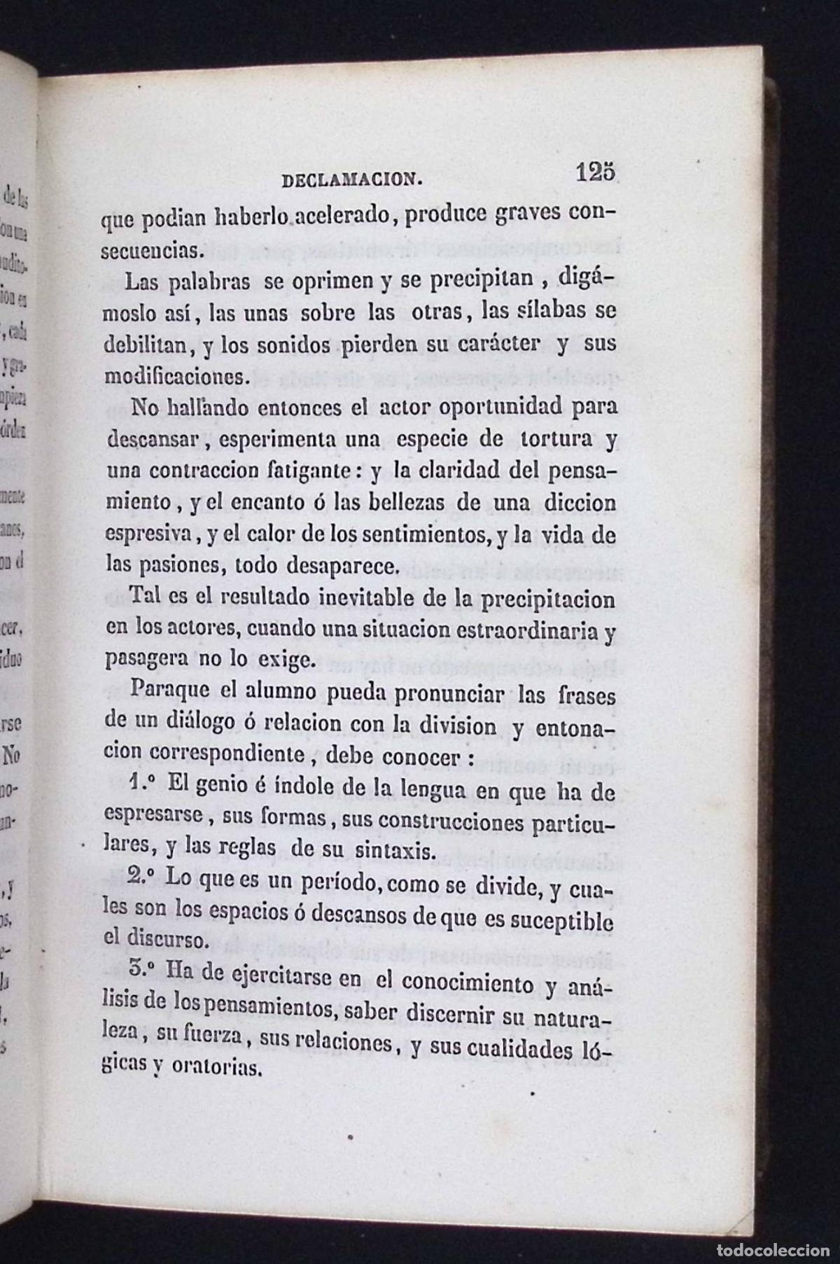 Libros antiguos: CURSO DE DECLAMACION &Oacute; ARTE DRAM&Aacute;TICO. - Foto 3