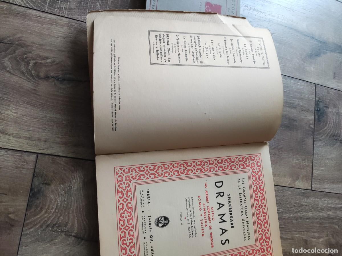 Libros antiguos: Dramas de Shakespeare - Foto 2