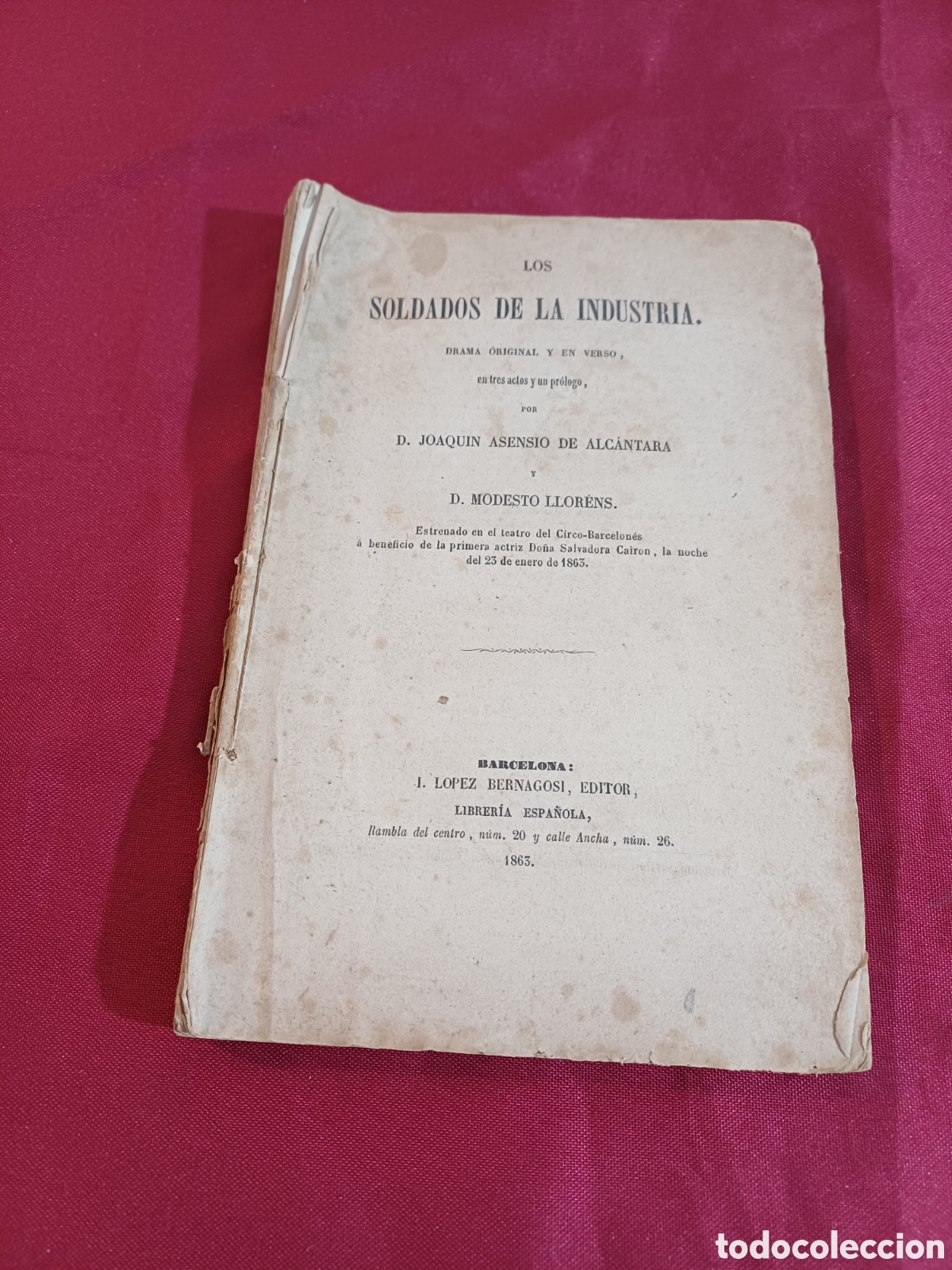 Libros antiguos: LIBRO, SOLDADOS DE LA INDUSTRIA, 1863 - Foto 1