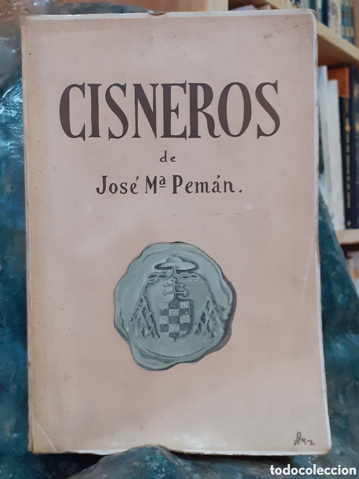 Libros antiguos: Cisneros. Jos&eacute; M&deg; Pem&aacute;n - Foto 1