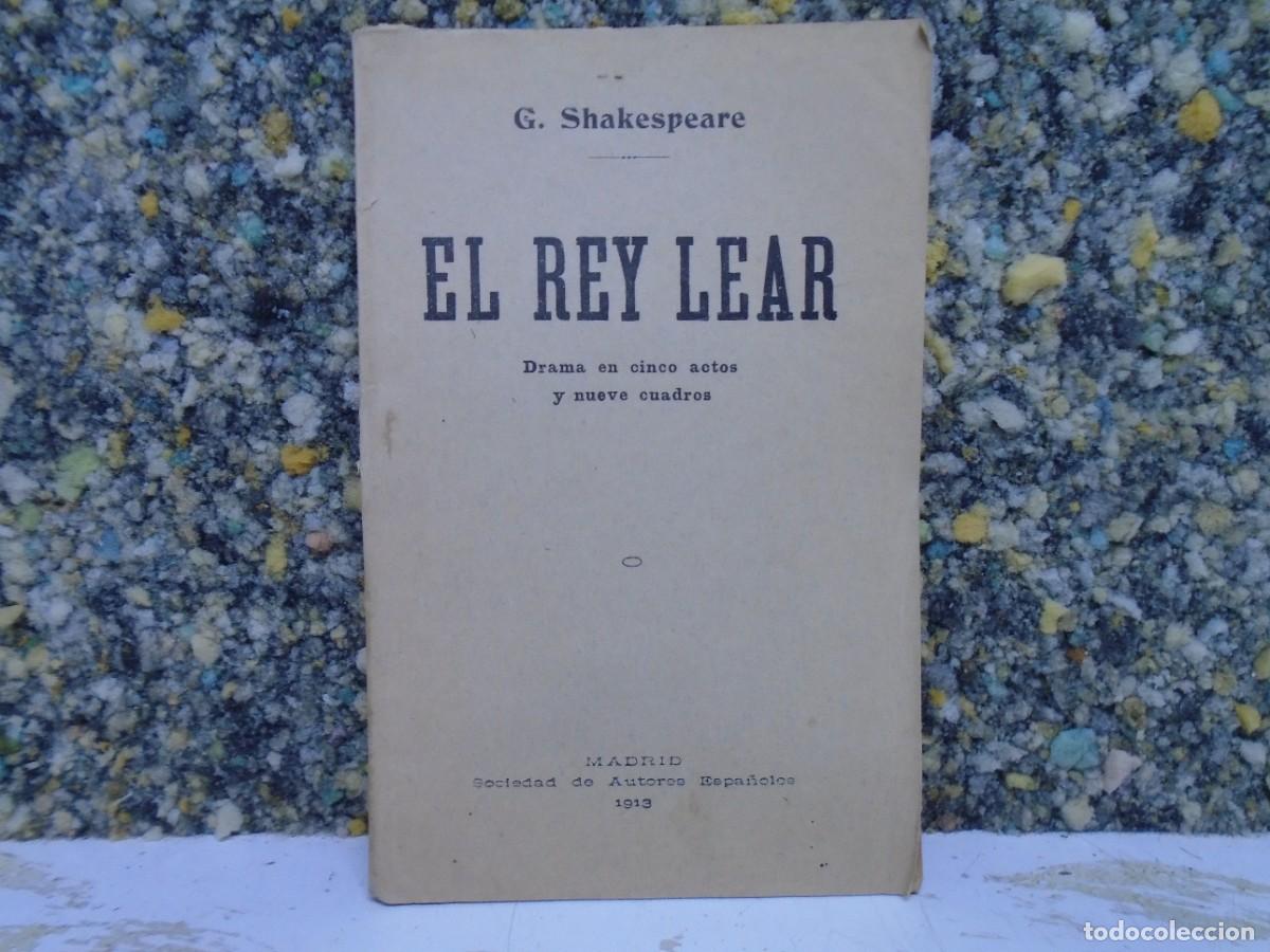 Libros antiguos: SHAKESPEARE/ EL REY LEAR/MADRID 1913. - Foto 1