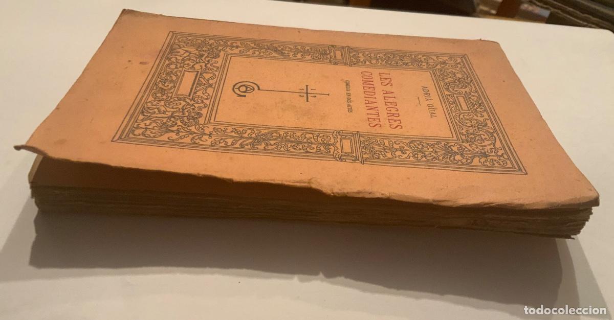 Libros antiguos: Les alegres comediantes. Com&egrave;dia en dos actes - Foto 3
