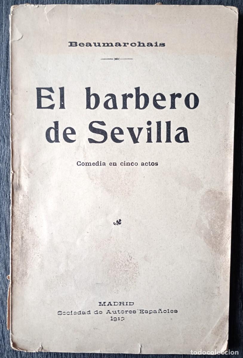 Libros antiguos: Beaumarchais . El barbero de Sevilla - Foto 1