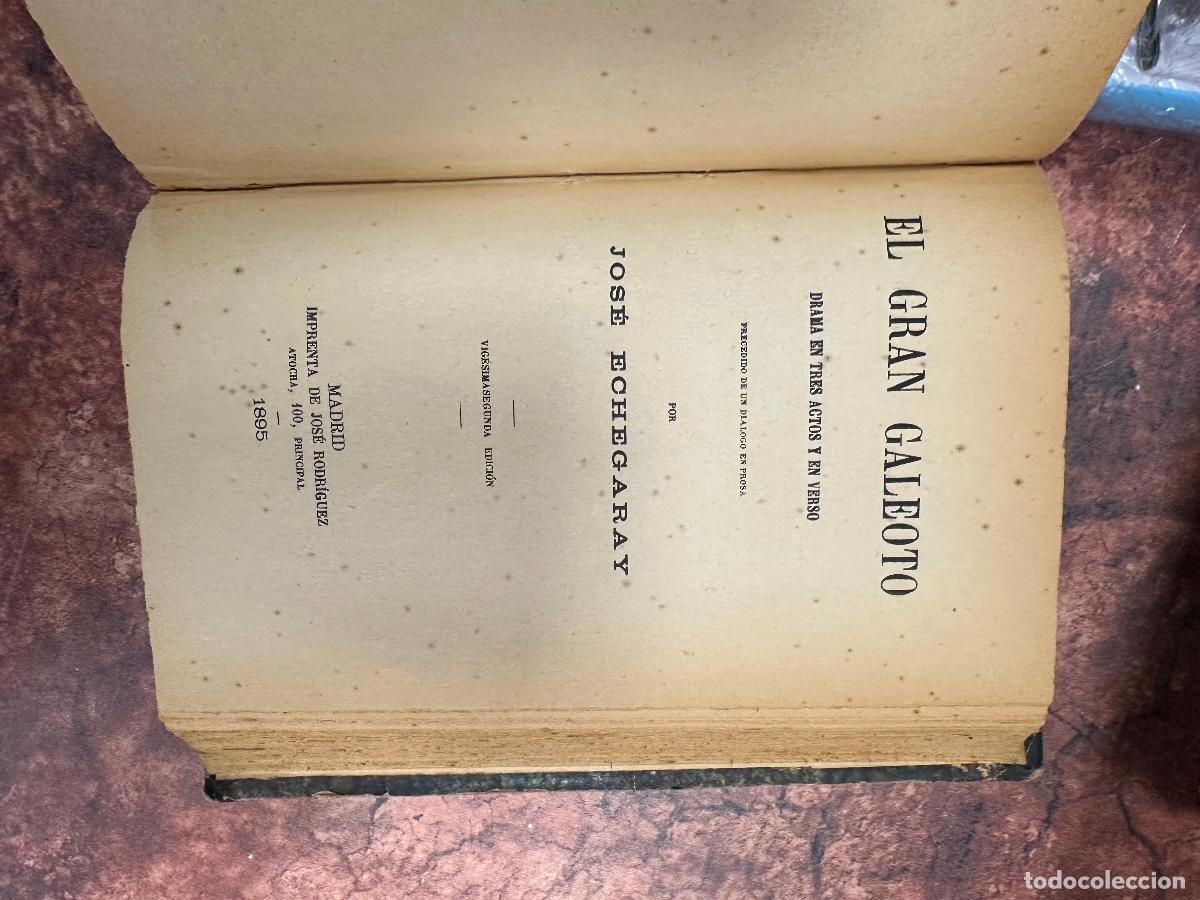 Libros antiguos: Jose echegaray - Dos tomos con multiples obras - - Foto 9