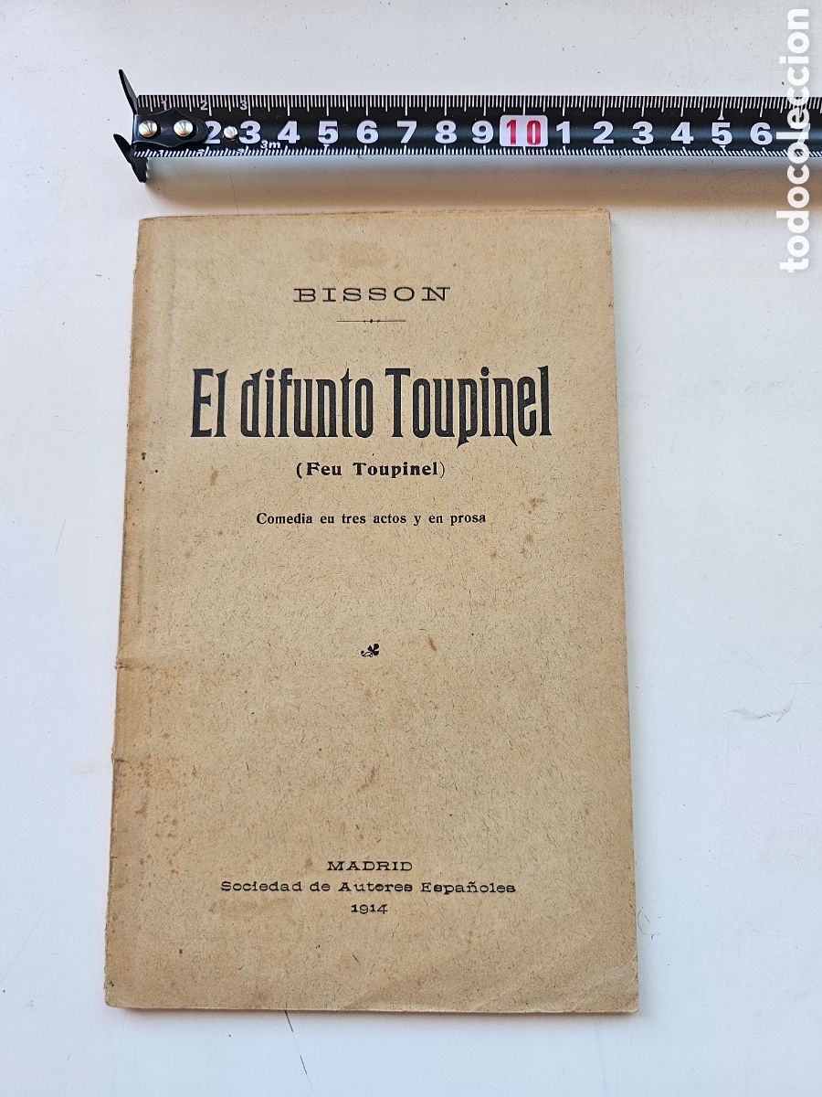 Libros antiguos: Librito El difunto Toupinel Bisson 1914 - Foto 2