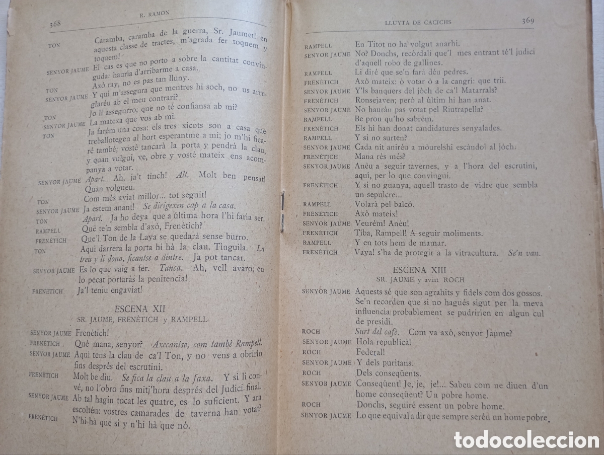 Libros antiguos: R. Ramon, Lluyta de cacichs - Foto 2