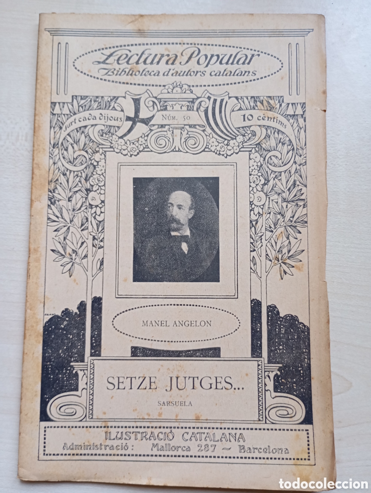 Libros antiguos: Manel Angelon, Setze jutges... - Foto 1