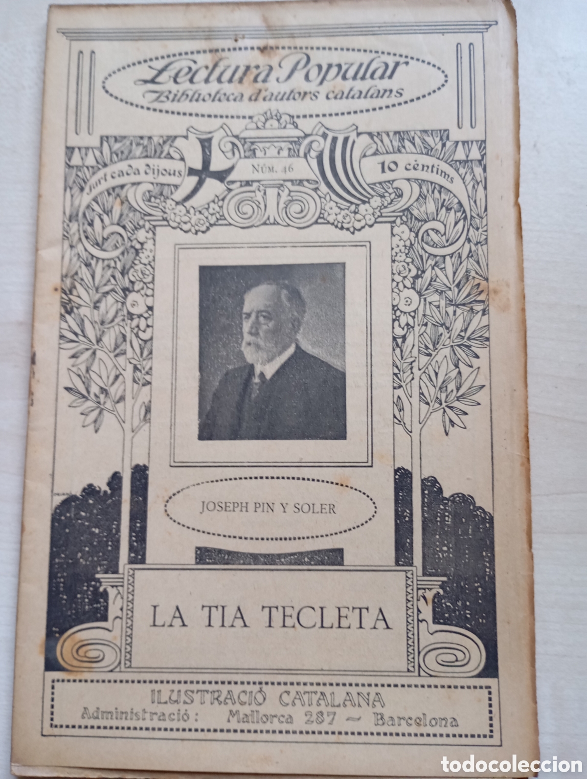 Libros antiguos: Joseph Pin y Soler, La tia Tecleta - Foto 1