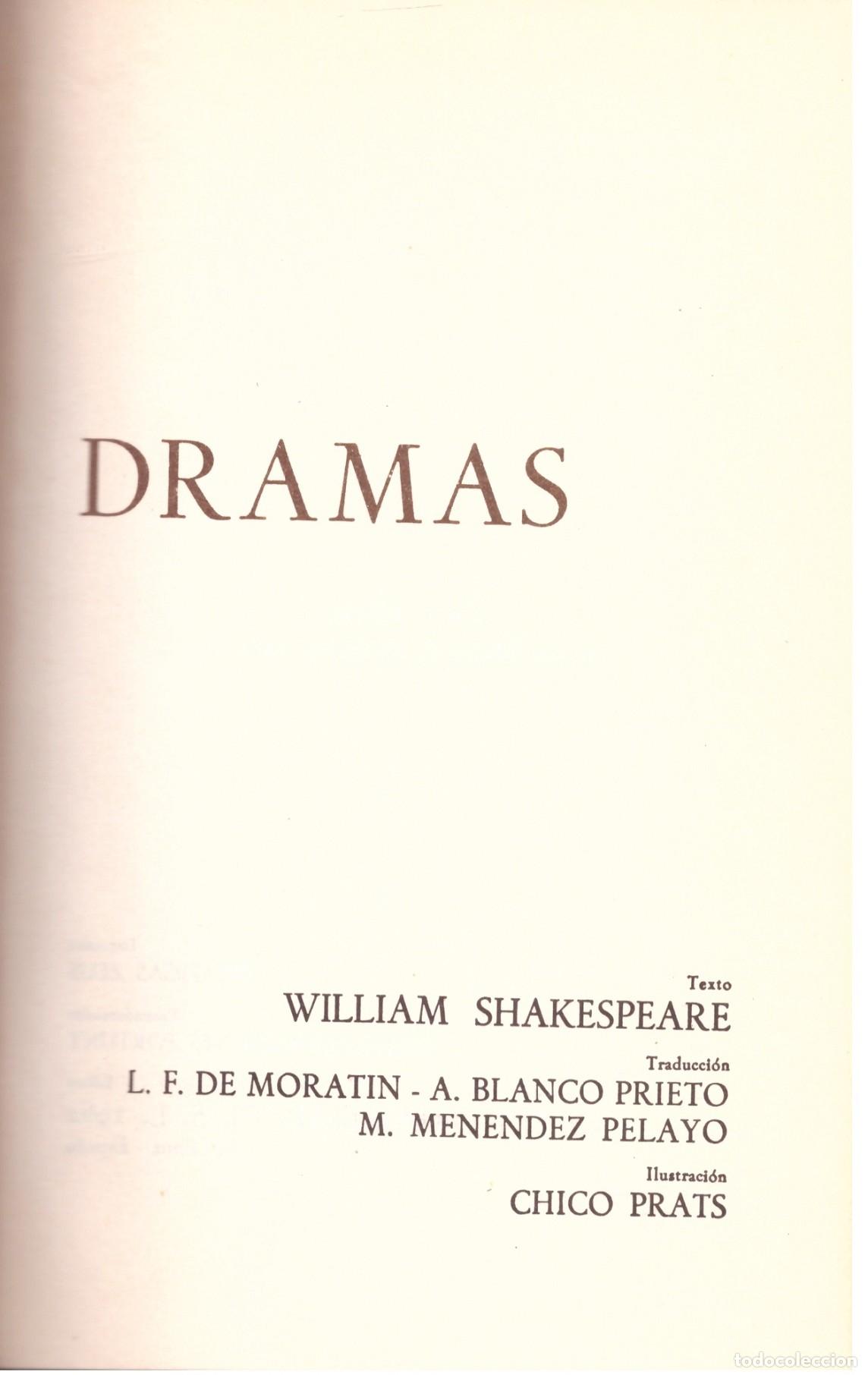 Libros antiguos: DRAMAS. Hamlet. El rey Lear. El mercader de Venecia - Shakespeare, William - Casa Editorial Maucci.