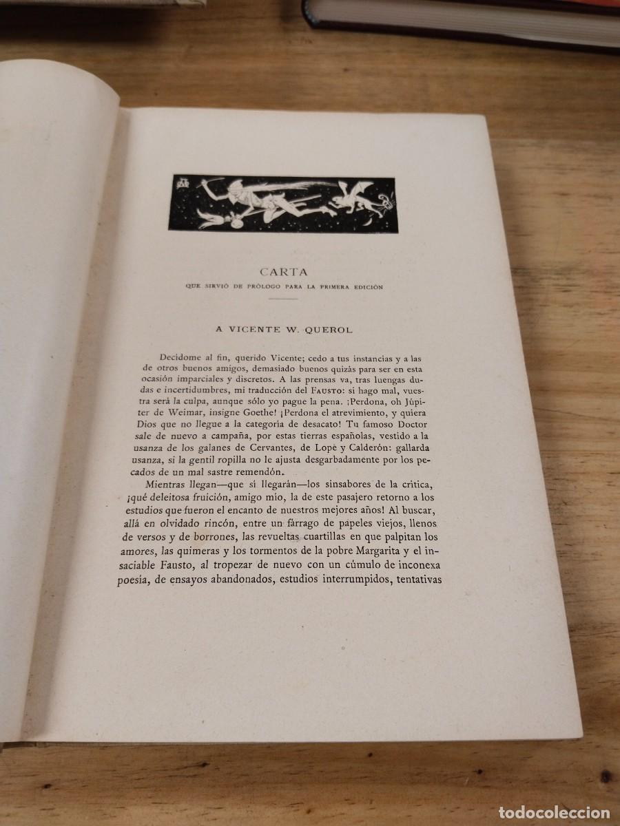 Libros antiguos: Fausto - Goethe ( Montaner y Sim&oacute;n 1929) - Foto 7