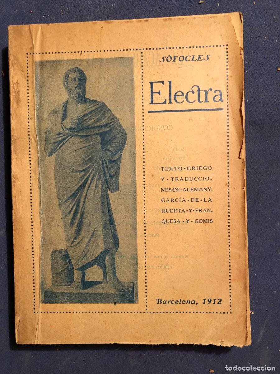 Libros antiguos: SOFOCLES: - ELECTRA - ( LAVEN&Ccedil;, 1912) - Foto 1