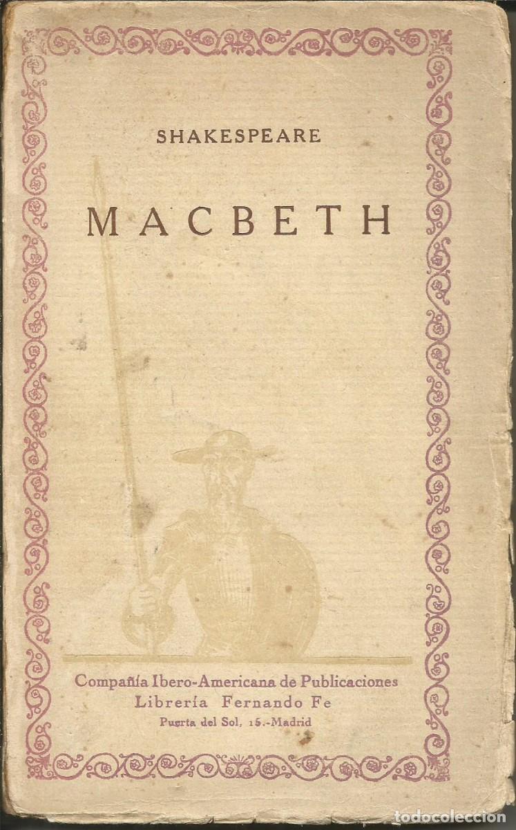 Libros antiguos: Macbeth &ndash; Shakespeare - Foto 2