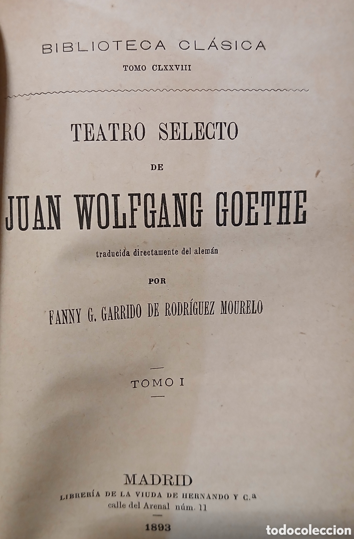 Libros antiguos: Teatro Selecto, Goethe - Foto 4