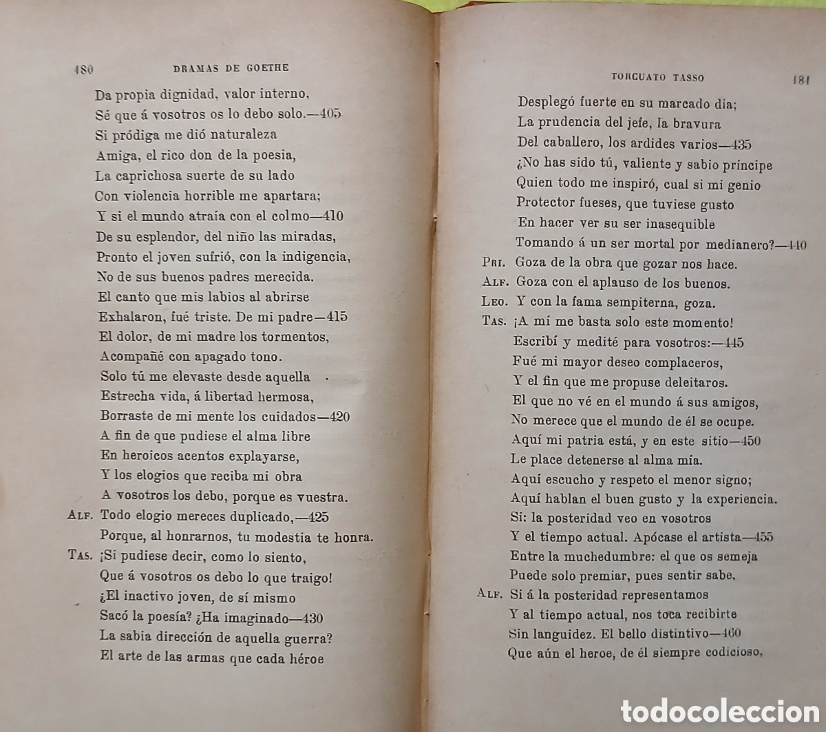 Libros antiguos: Teatro Selecto, Goethe - Foto 5