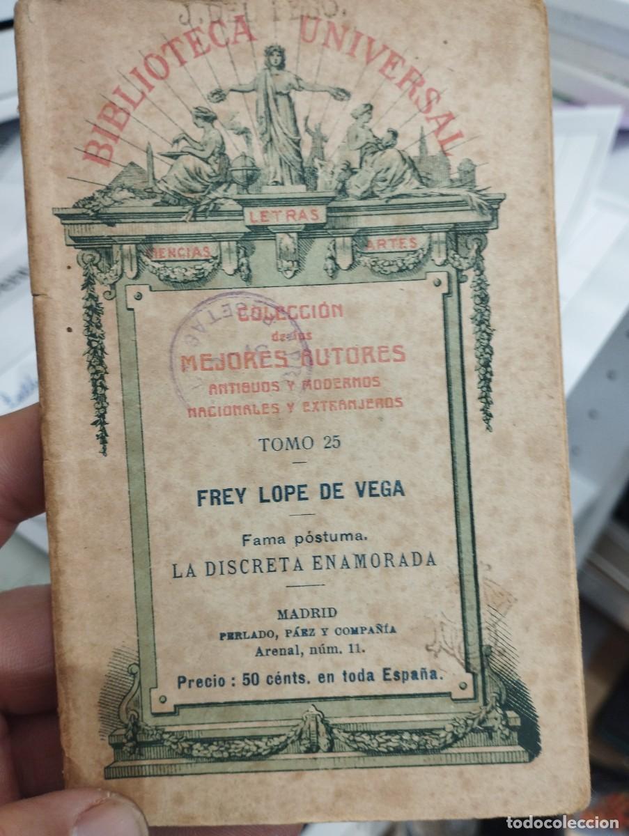 Libros antiguos: Lope de Vega. La discreta enamorada - Foto 1