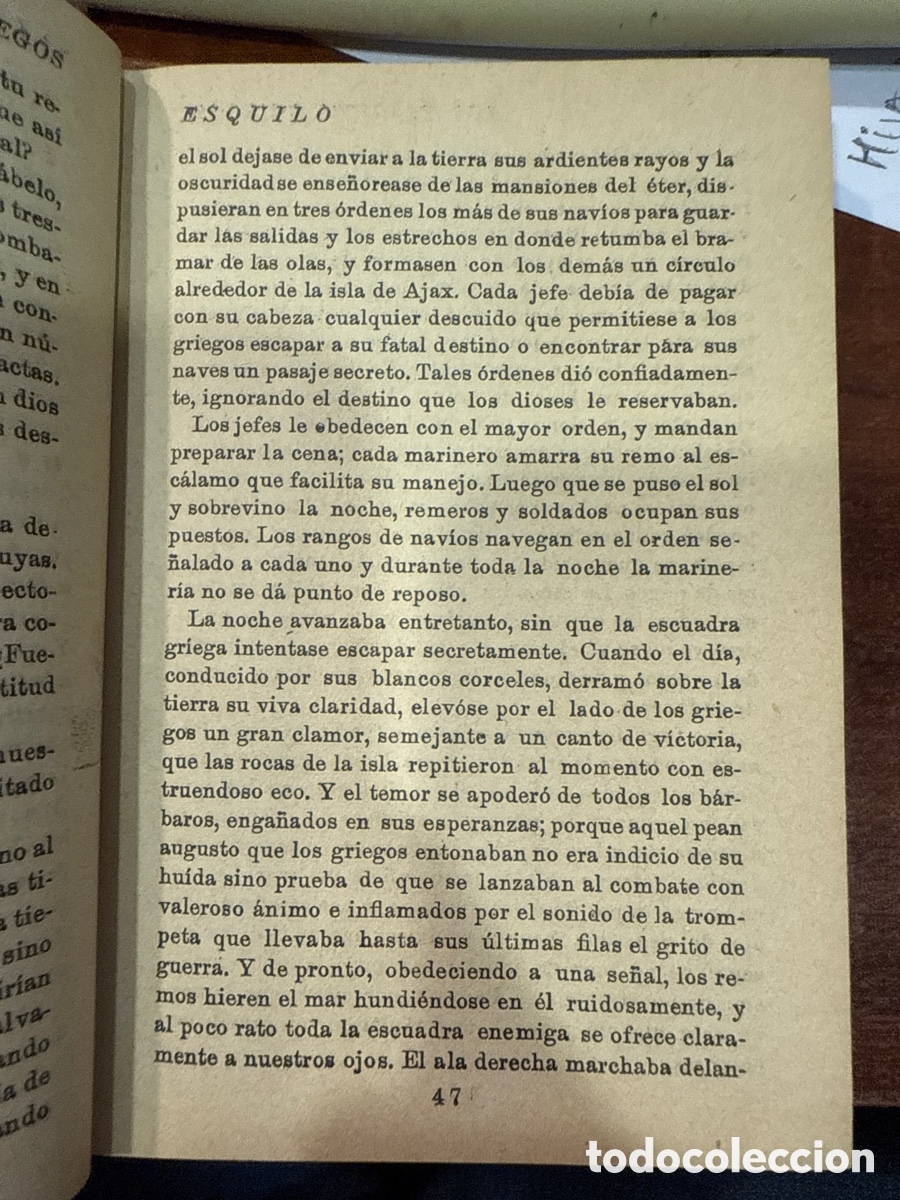 Libros antiguos: Los TR&Aacute;GICOS griegos: Esquilo-S&oacute;focles-Eur&iacute;pides - Foto 2