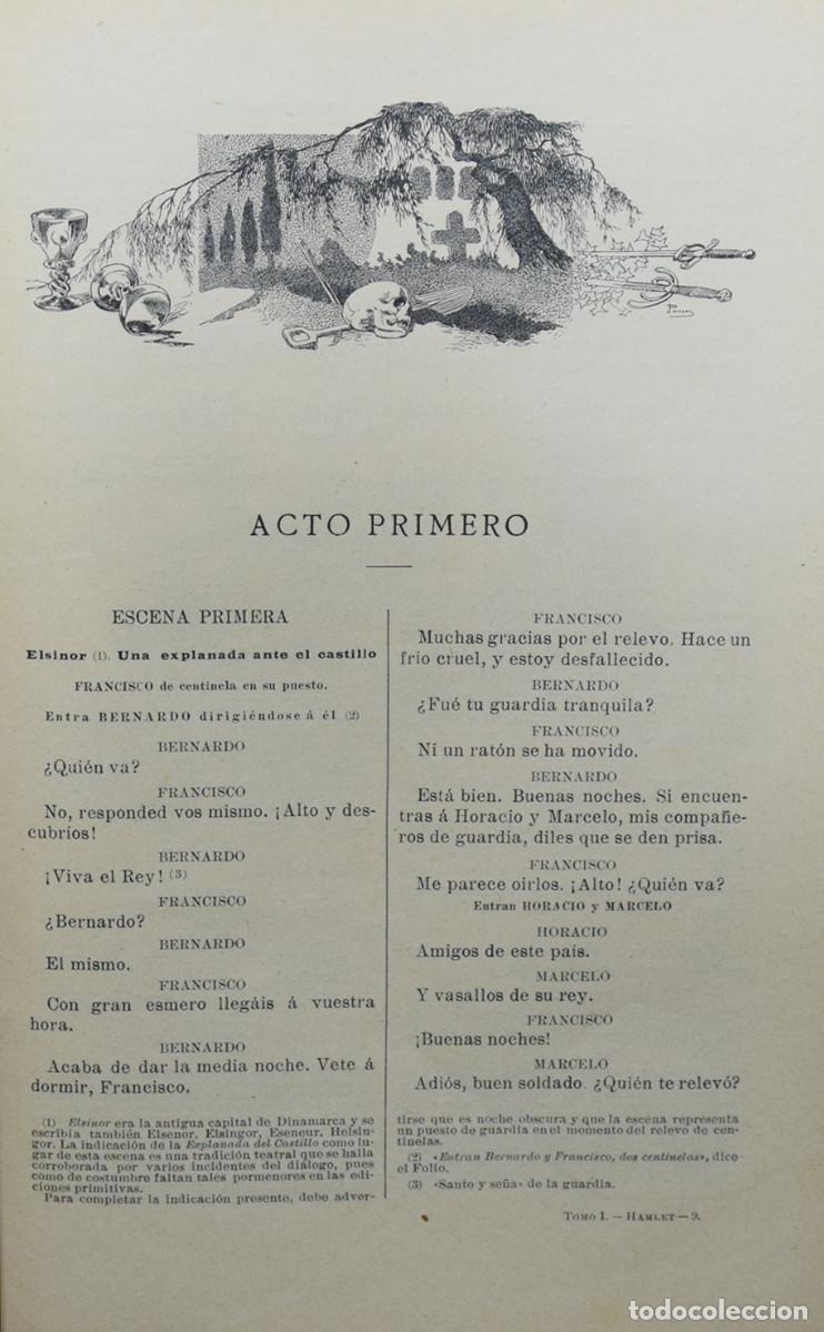 Libros antiguos: OBRAS COMPLETAS DE SHAKESPERARE. TRAGEDIAS - Foto 4