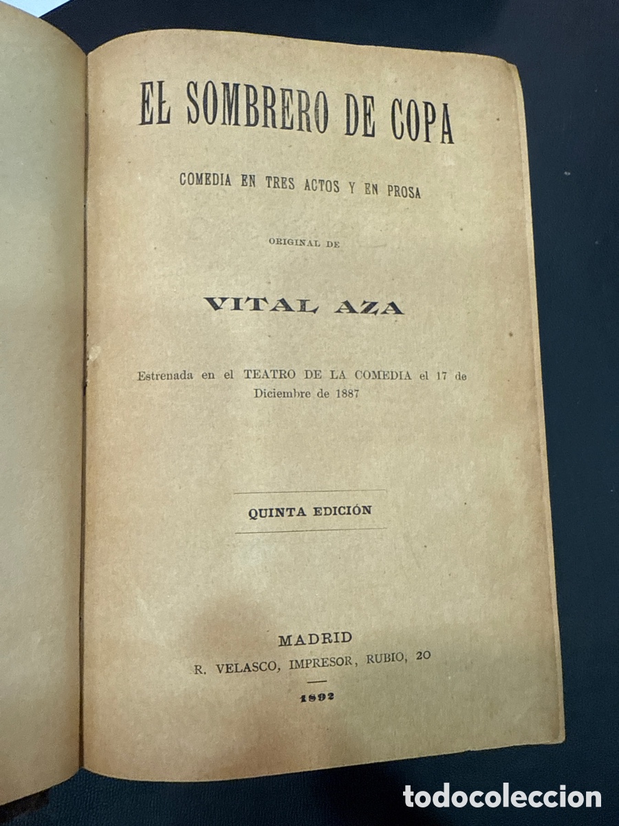 Libros antiguos: COMEDIAS varias, 1880 - Foto 1