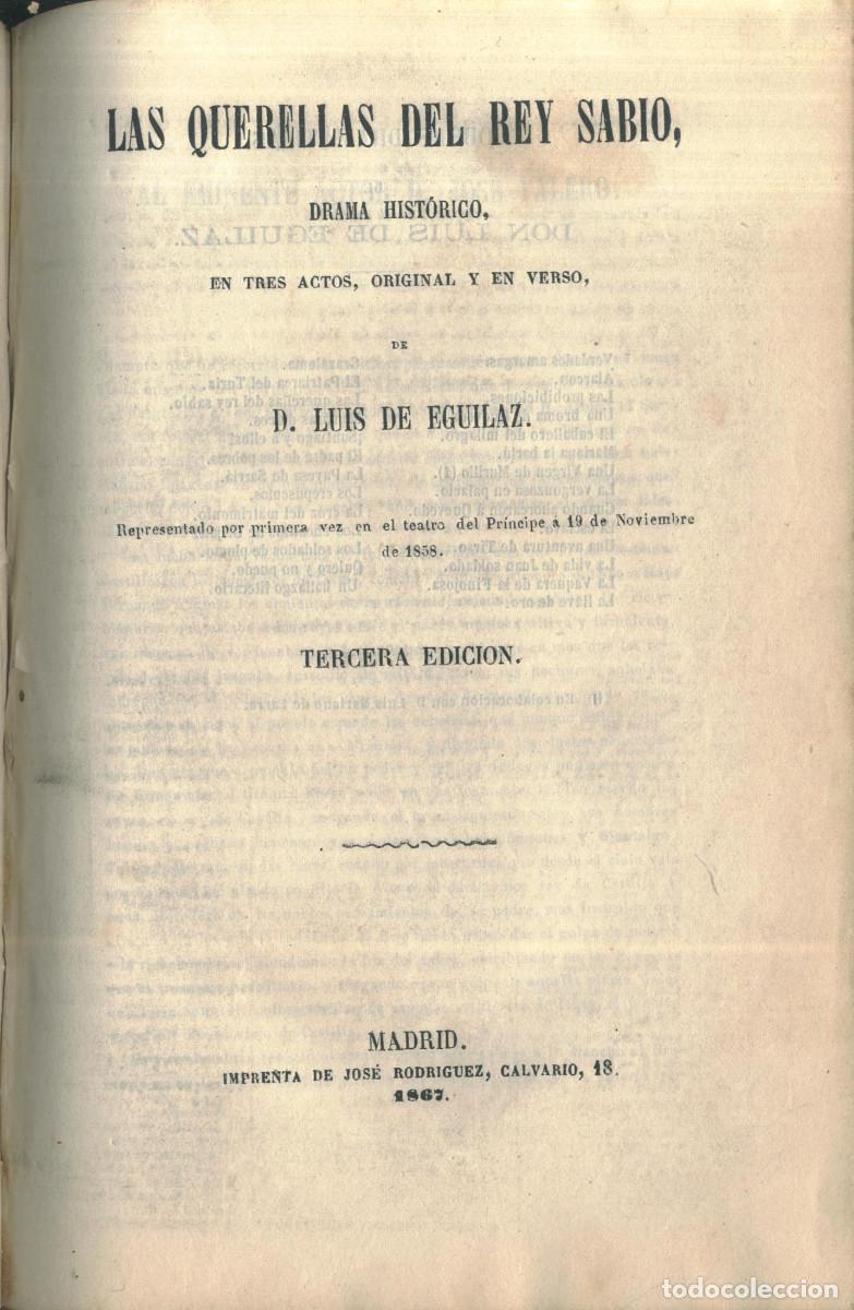 Libros antiguos: 6 Obras Dram&aacute;ticas (1852-1867) - Foto 2