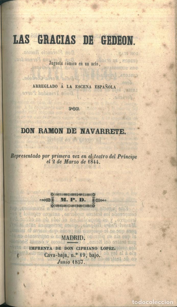 Libros antiguos: 6 Obras Dram&aacute;ticas (1852-1867) - Foto 4