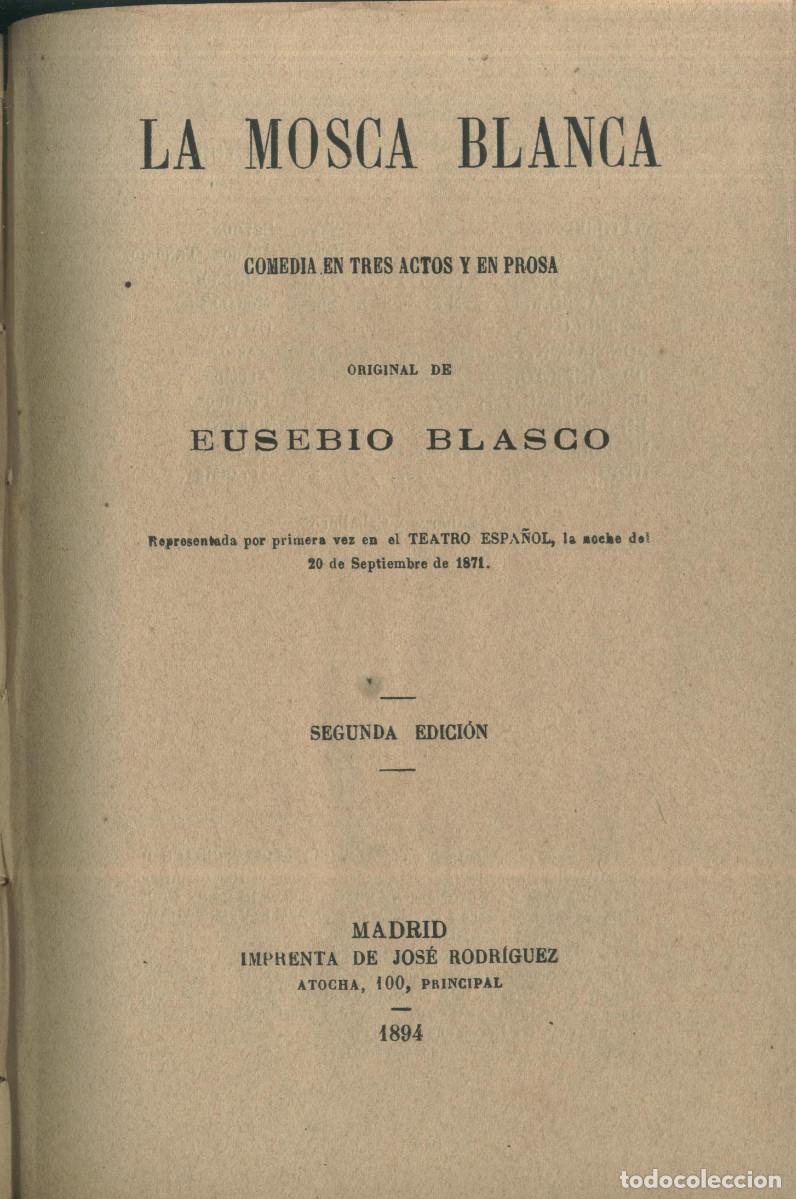 Libros antiguos: 12 Teatro Selecto de Eusebio BLASCO (1882-1910) - Foto 4