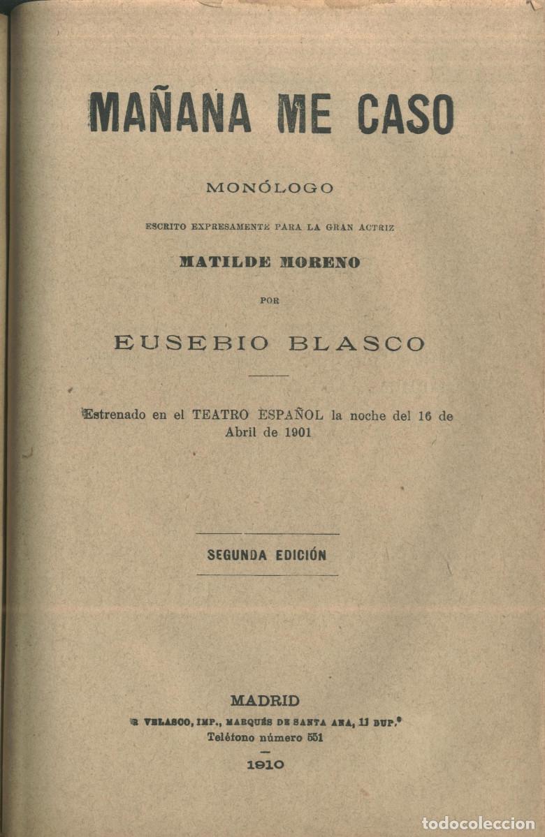 Libros antiguos: 12 Teatro Selecto de Eusebio BLASCO (1882-1910) - Foto 7