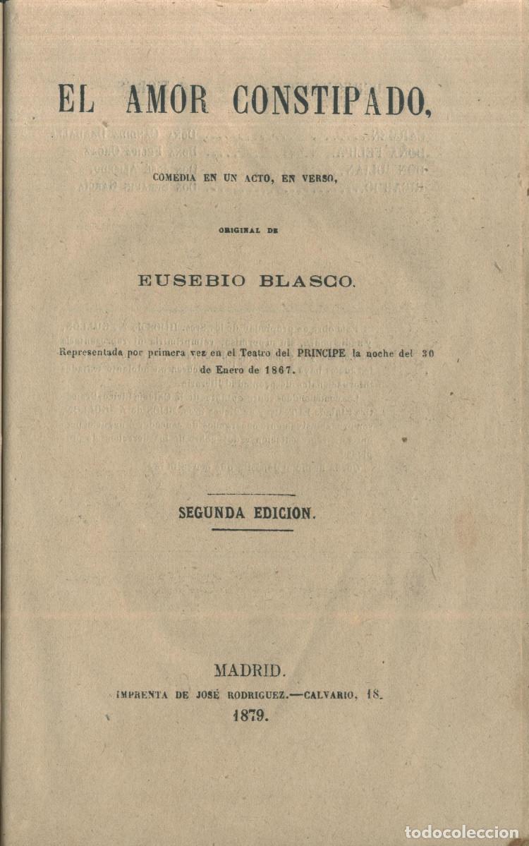 Libros antiguos: 9 Teatro Selecto de Eusebio BLASCO (1866-1900) - Foto 2