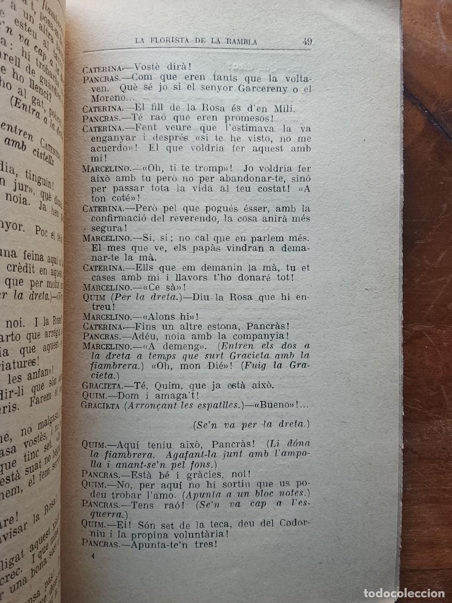Libros antiguos: La florista de la rambla 1928 - Foto 3