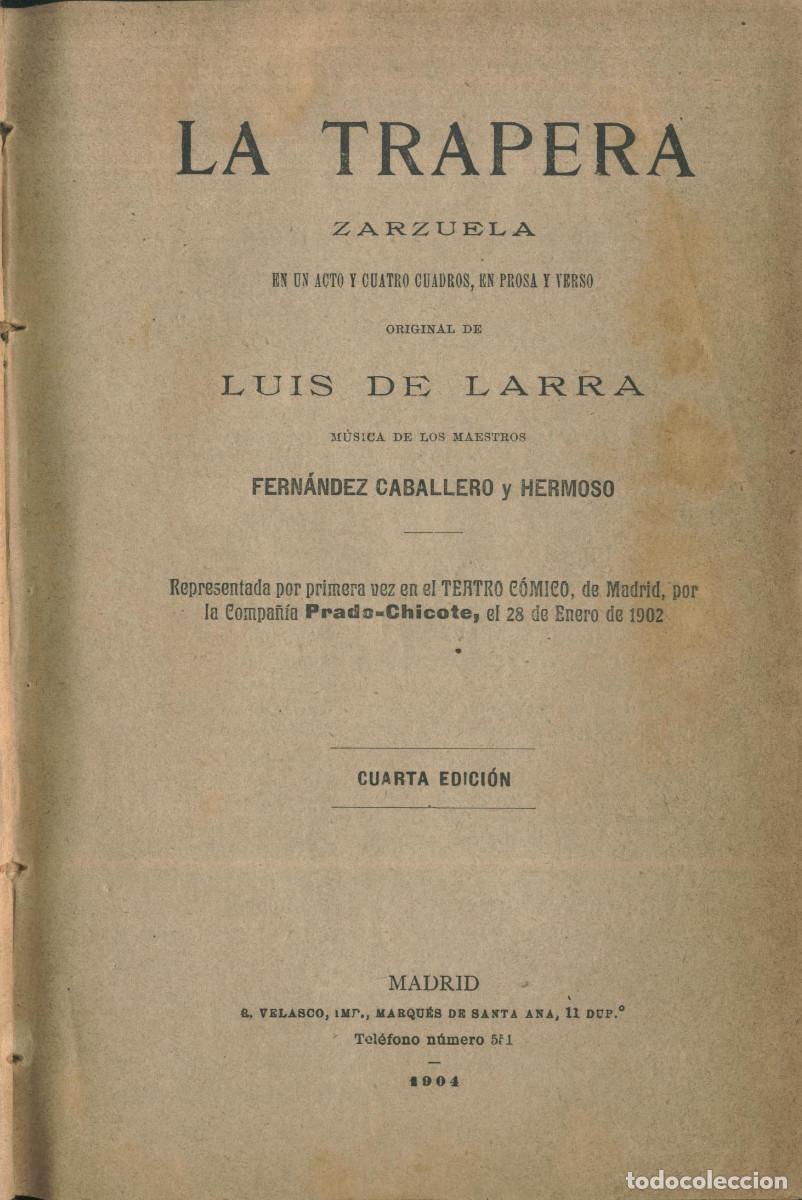 Libros antiguos: 7 Zarzuelas (1901-1904) - Foto 1