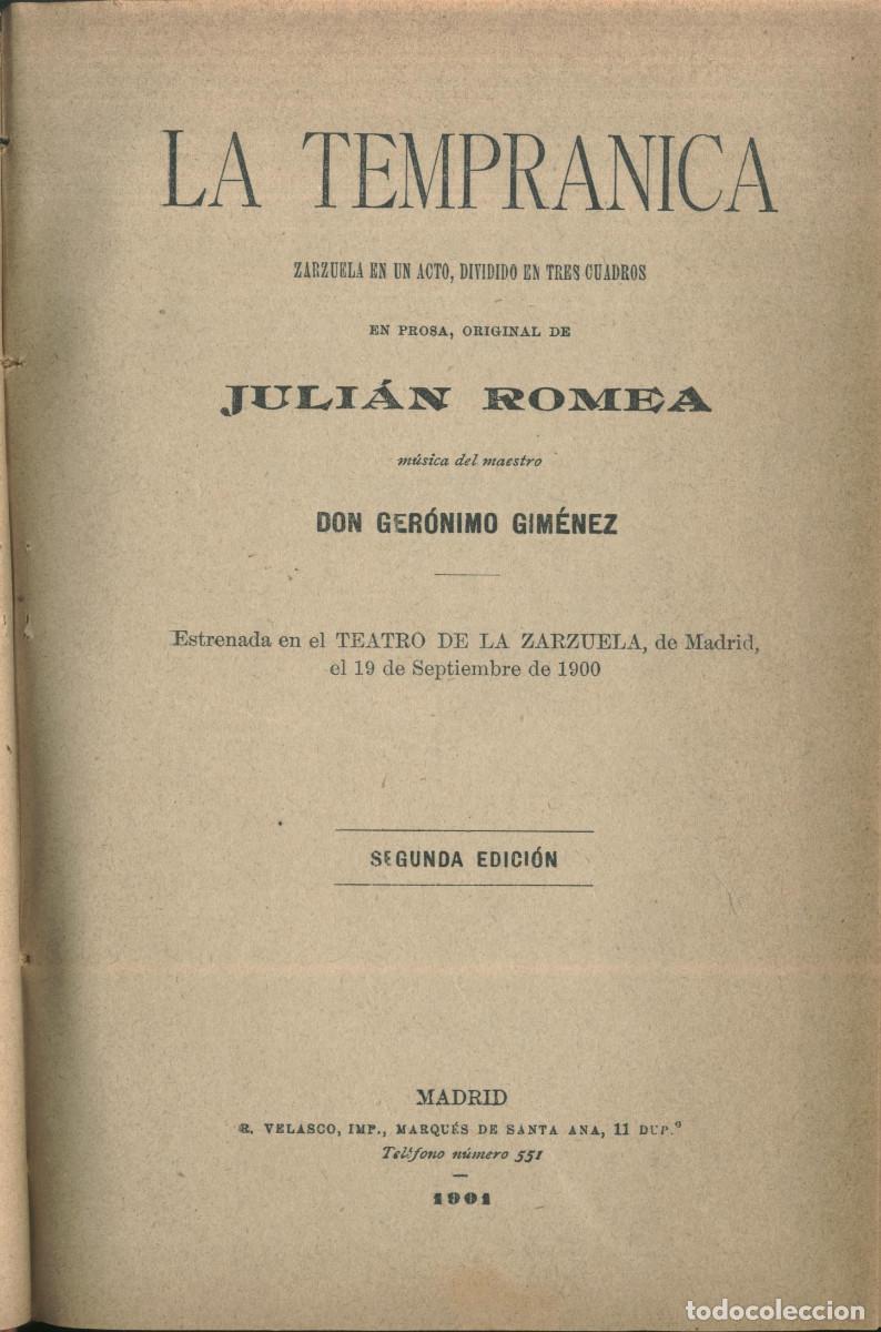 Libros antiguos: 7 Zarzuelas (1901-1904) - Foto 2