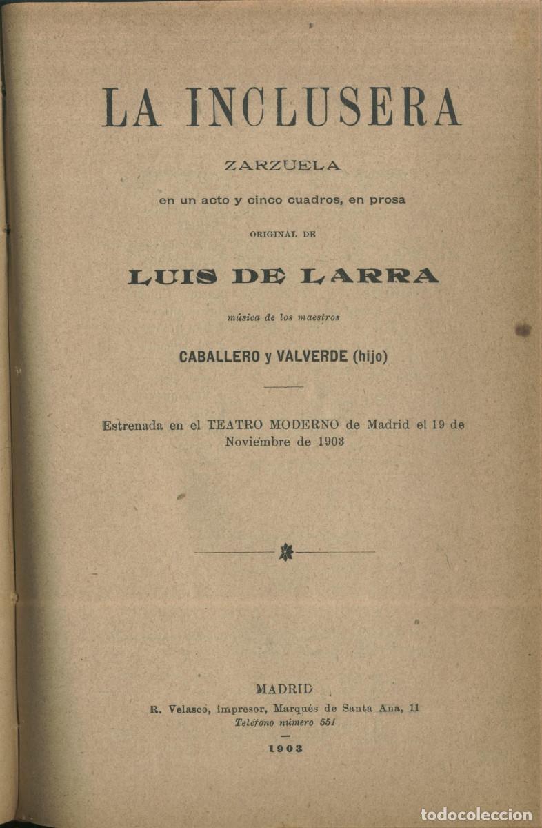 Libros antiguos: 7 Zarzuelas (1901-1904) - Foto 4