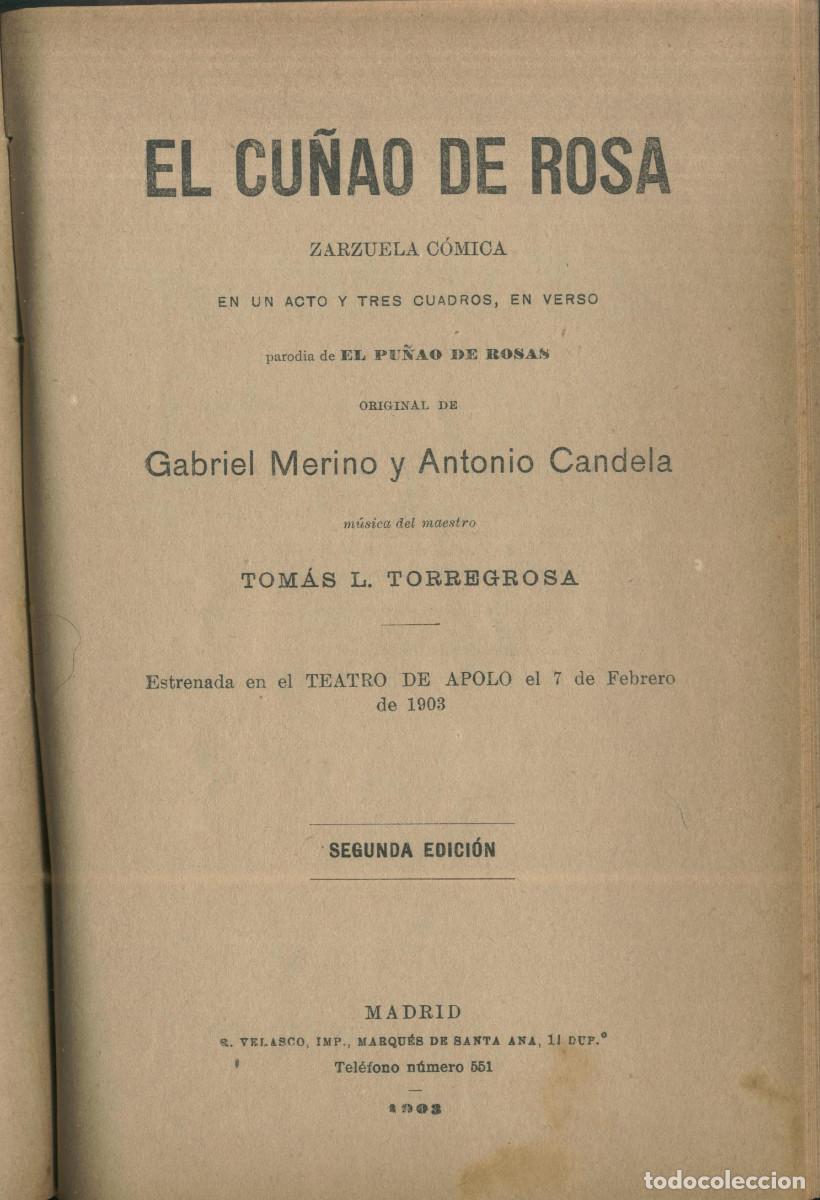 Libros antiguos: 7 Zarzuelas (1901-1904) - Foto 6