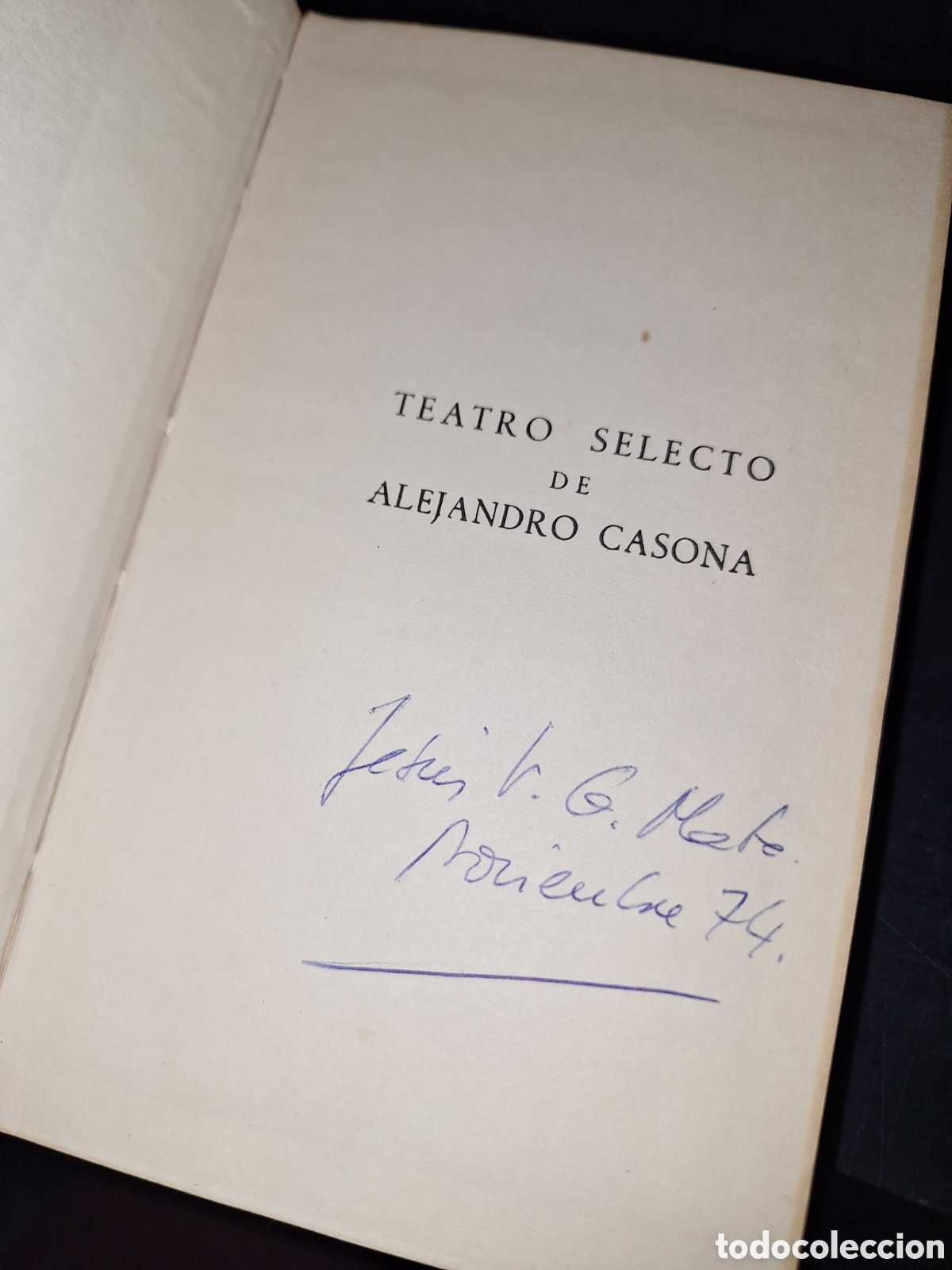 Libros antiguos: Teatro selecto de Alejandro Casona - Foto 4