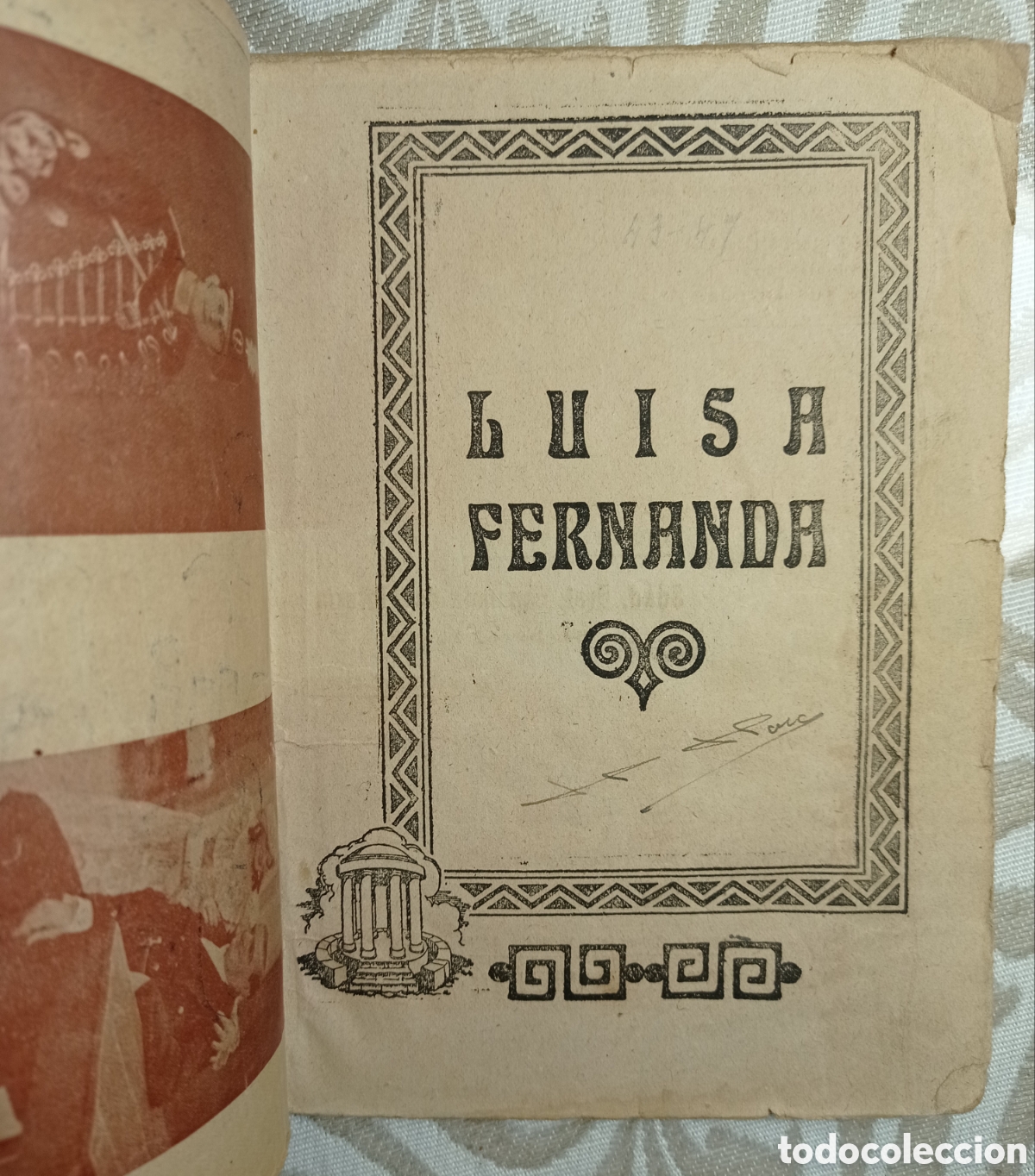 Libros antiguos: LUISA FERNANDA. ZARZUELA. - Foto 2