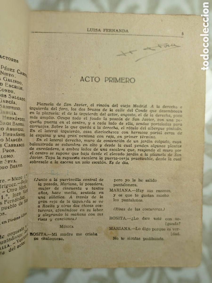 Libros antiguos: LUISA FERNANDA. ZARZUELA. - Foto 4