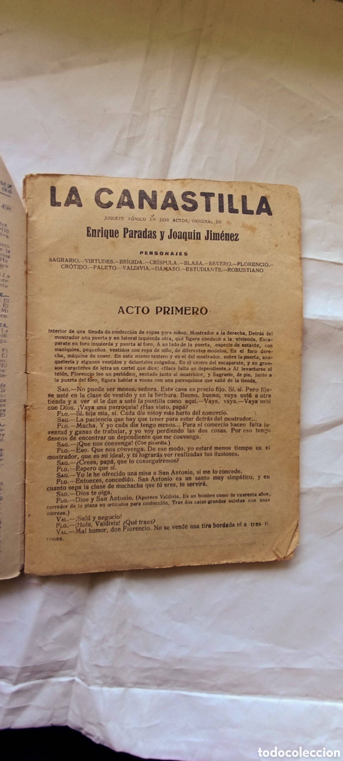 Libros antiguos: LA NOVELA TEATRAL 1920 LA CANASTILLA - Foto 1