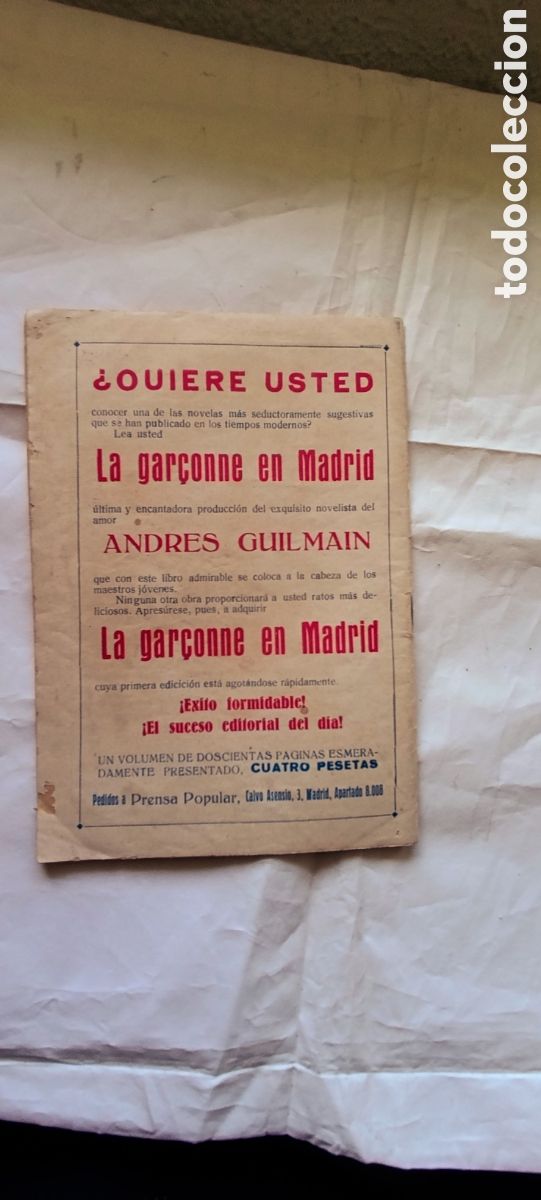Libros antiguos: LA NOVELA TEATRAL 1920 EN EL LLANO - Foto 3