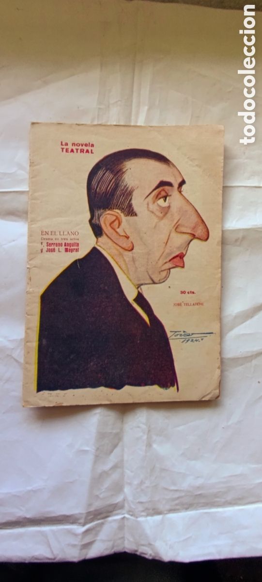 Libros antiguos: LA NOVELA TEATRAL 1920 EN EL LLANO - Foto 1