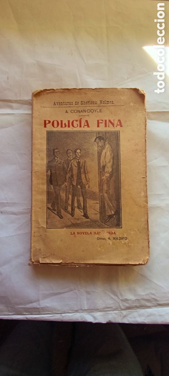Libros antiguos: LA NOVELA ILUSTRADA: POLIC&Iacute;A FINA-ARTURO CONAN-POYLE-AVENTURAS DE SHERLOCK HOLMES