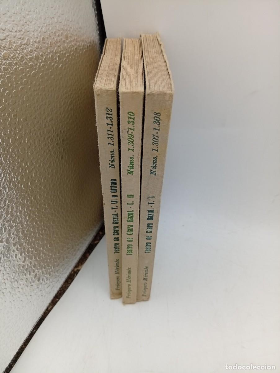 Libros antiguos: TEATRO DE CLARA GAZUL. PROSPERO MERIMEE. TRADUCCION LUIS CERNUDA. 3 TOMOS. ESPASA-CALPE. 1933.