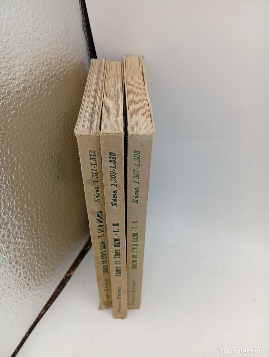 Libros antiguos: TEATRO DE CLARA GAZUL. PROSPERO MERIMEE. TRADUCCION LUIS CERNUDA. 3 TOMOS. ESPASA-CALPE. 1933.