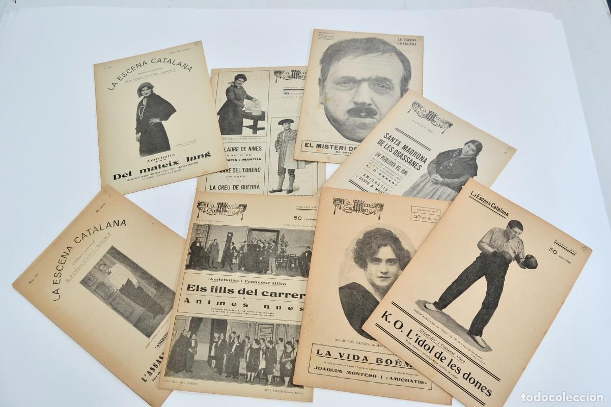 Libros antiguos: Lote de 8 n&uacute;meros de &rdquo;La Escena Catalana&rdquo;. Obras de Teatro. Catal&aacute;n. A&ntilde;os 20-30. Buen estado.