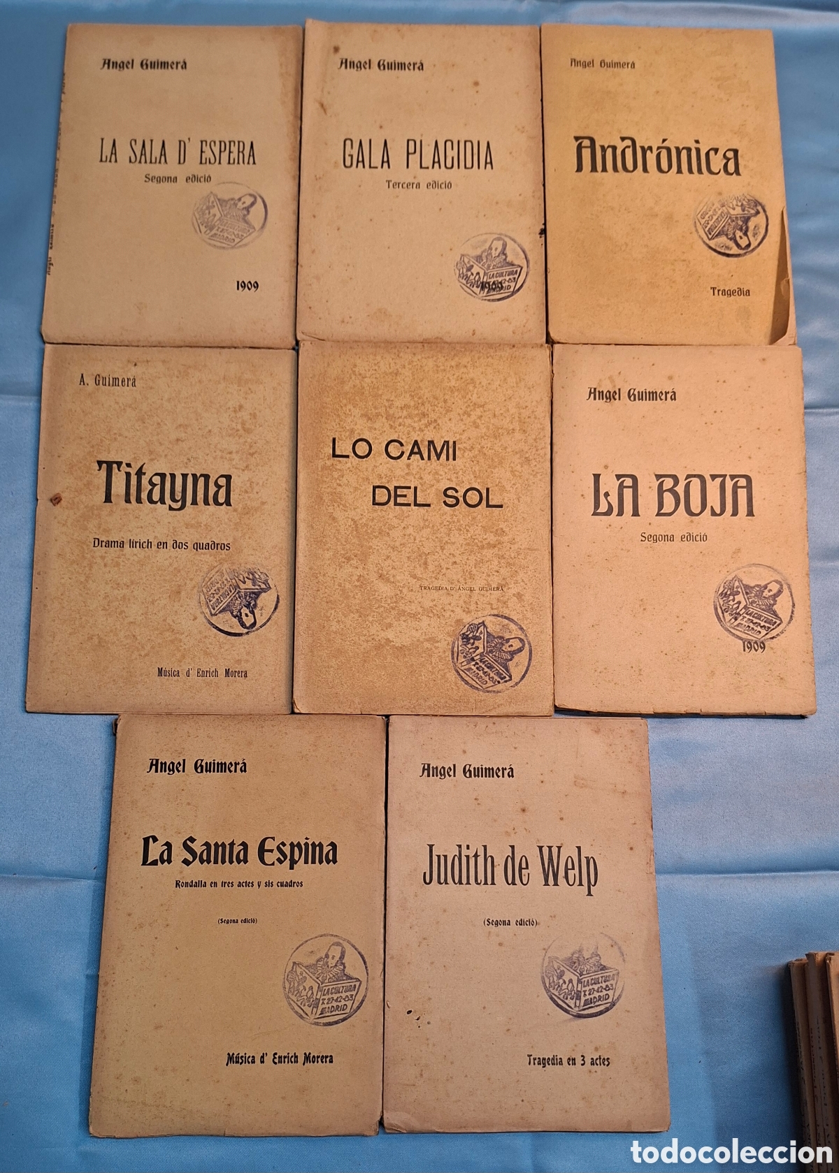 Libros antiguos: Conjunto de 16 obras teatrales del reconocido autor &Agrave;ngel Guimer&agrave;.