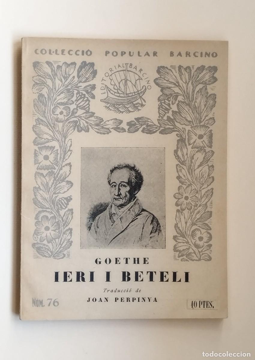 Libros antiguos: Ieti i Beteli. Goethe