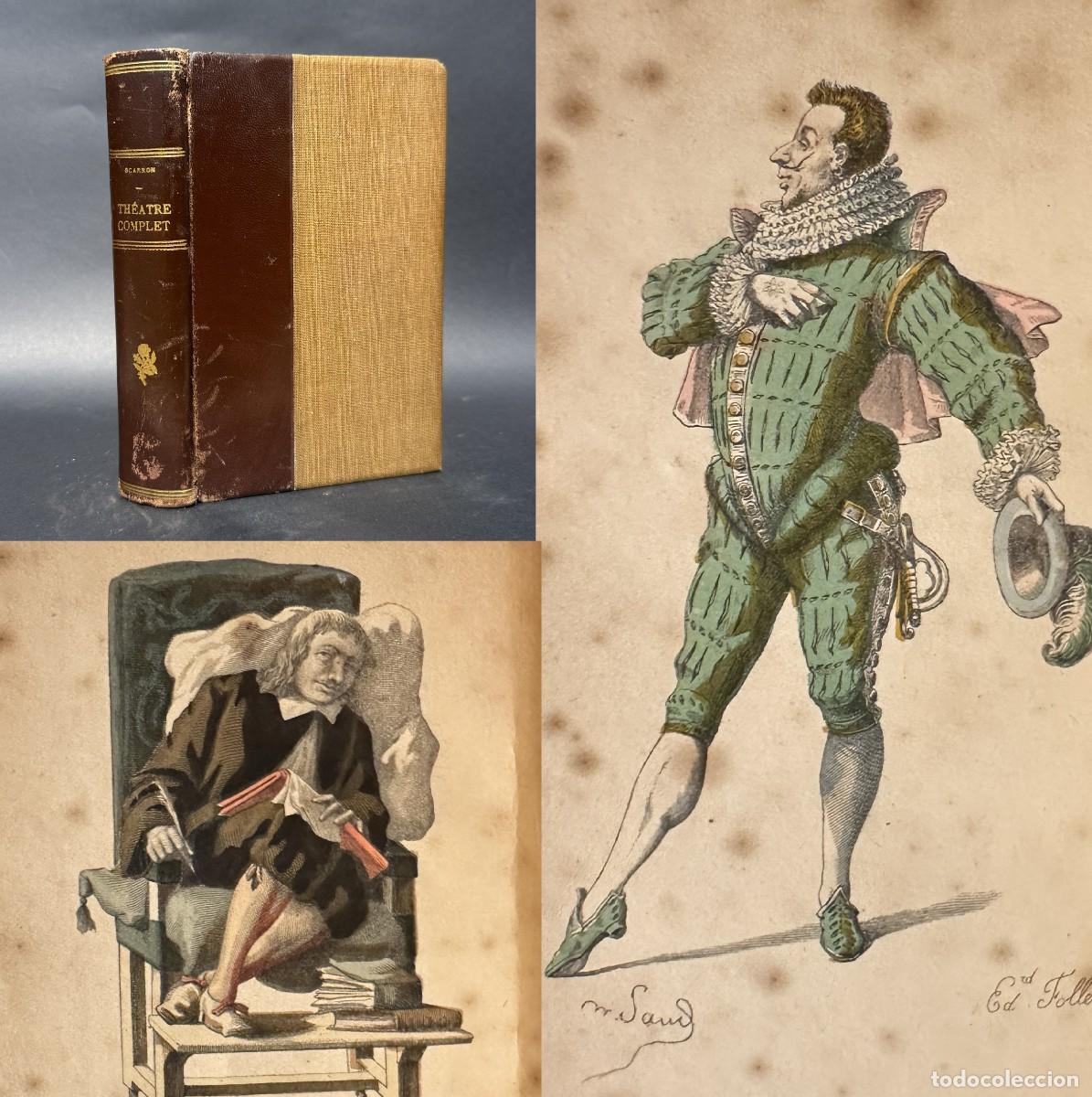 Libros antiguos: XIX - TEATRO COMPLETO DE SCARRON - THEATRE - EL BACHILLER DE SALAMANCA - GRABADOS