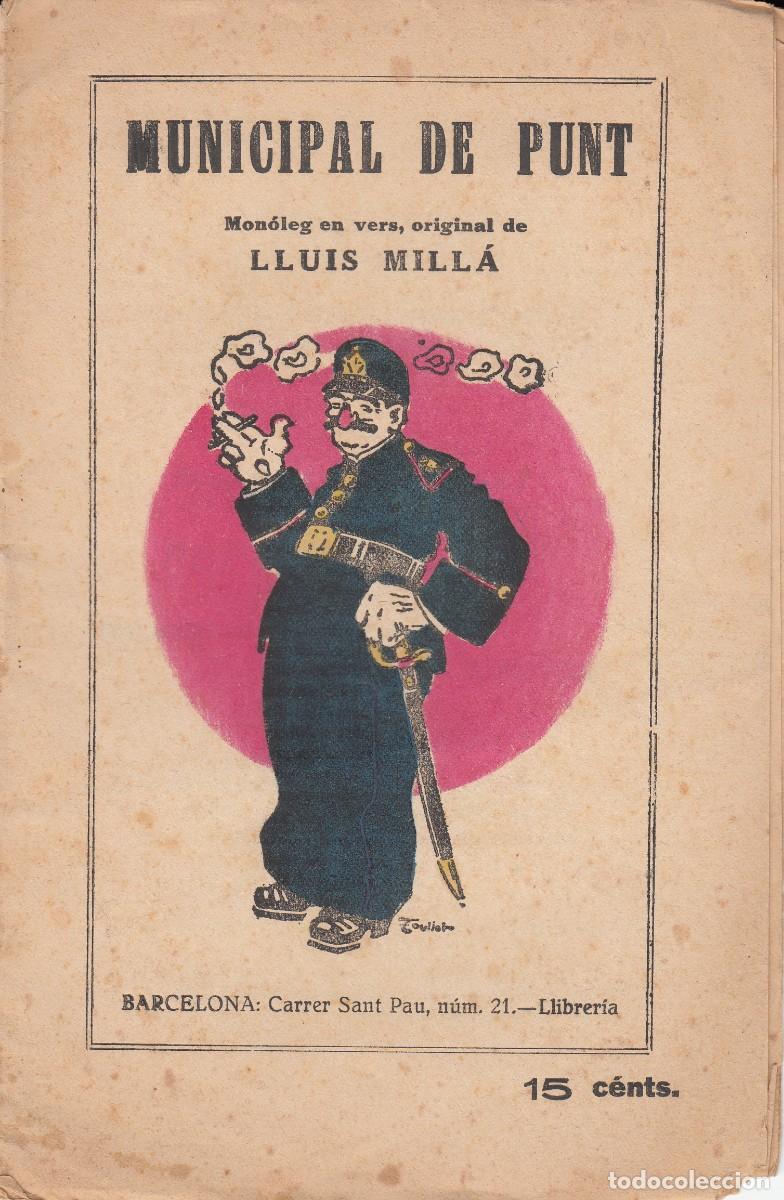 Libros antiguos: MUNICIPAL DE PUNT DE LLUIS MILL&Aacute;