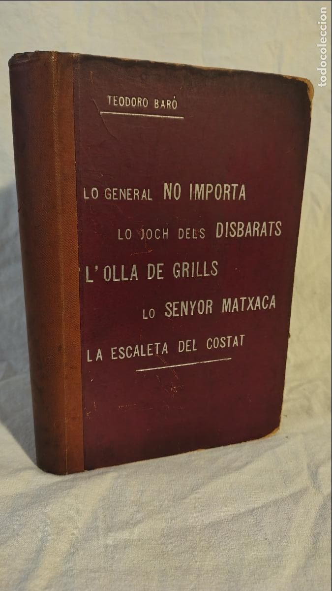 Libros antiguos: COLECCION DE OBRAS TEATRALES DE TEOFORO BARO - A&Ntilde;O 1896.