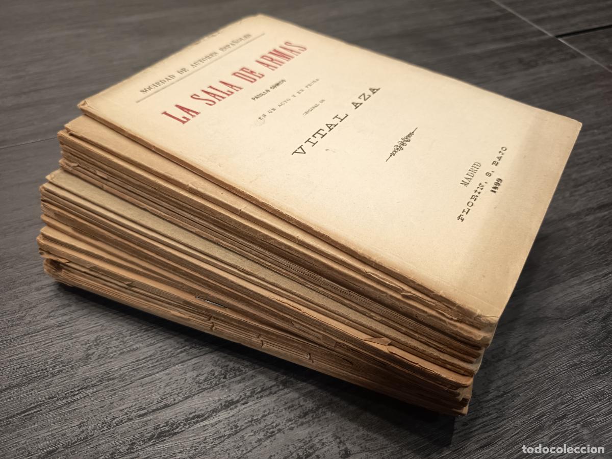 Libros antiguos: SIGLO XIX Y XX - Conjunto de 22 comedias o dramas con dedicatoria manuscrita a Miguel Cahap&iacute;