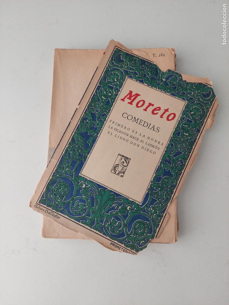 Libros antiguos: Comedias - Moreto, Agust&iacute;n
